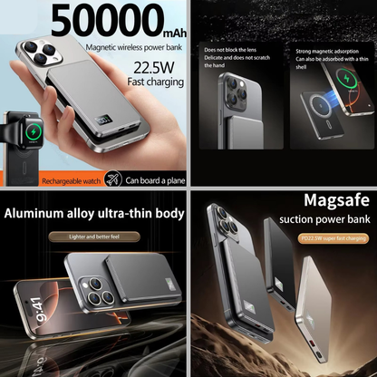 Magnetic Wireless Power Bank 50,000mAh