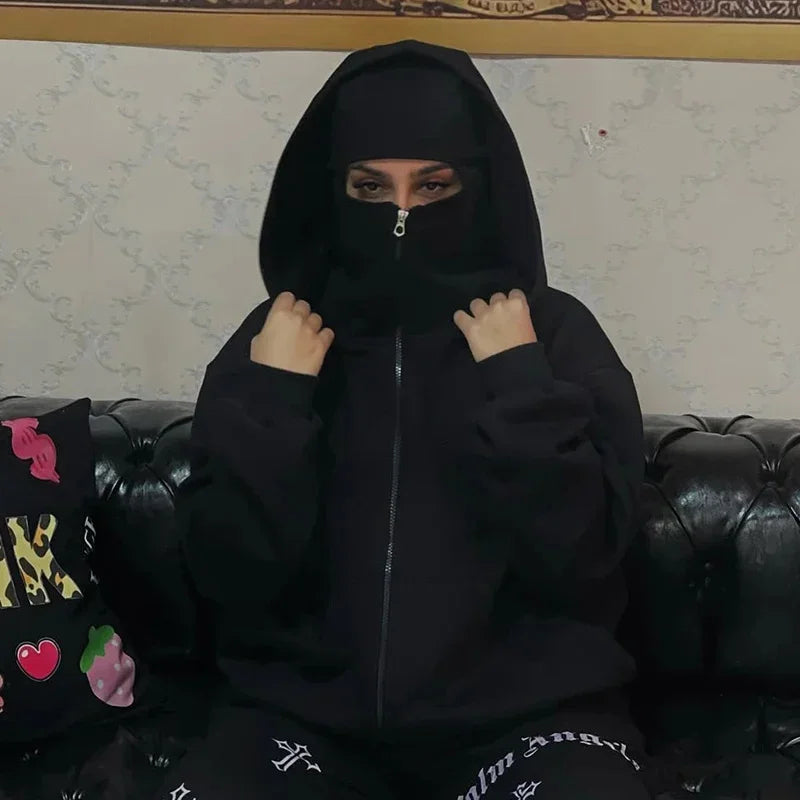 ShadowZip™ Oversized Balaclava Hoodie